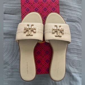 Tory Burch Everly Slides- Dulce De Leche
